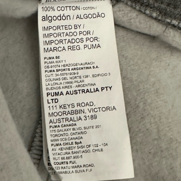 Men's Puma XL Lounge Shorts Athletic Grey Gray Side Active 2 Pocket Logo NWOT - Picture 8 of 9